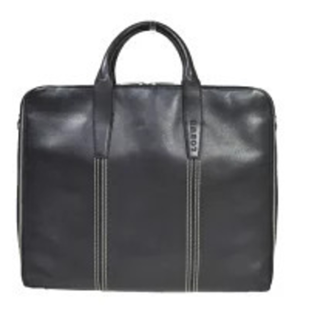 Loewe Briefcase Business Bag Handbag Black Leather
